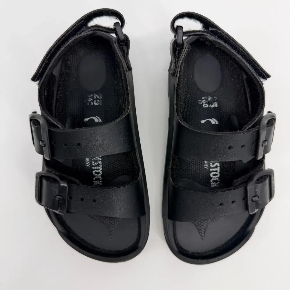 Birkenstock Mogami HL Birko-Flor Black Toddler Kids Unisex EU 25 US 7-7.5